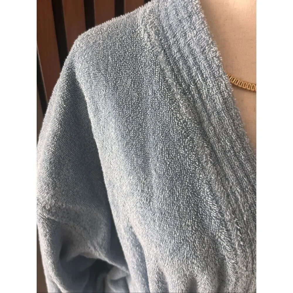 Turkish linen bat robe size large hundred percent Turkish cotton made in Turkey